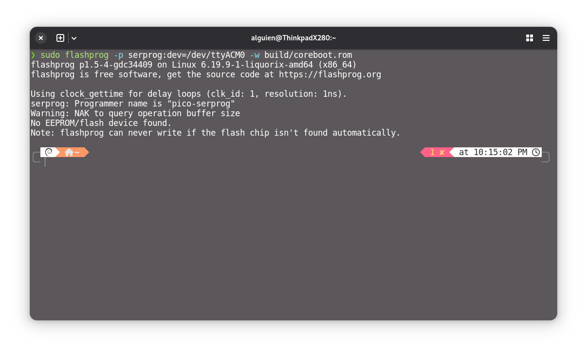 flashprog working