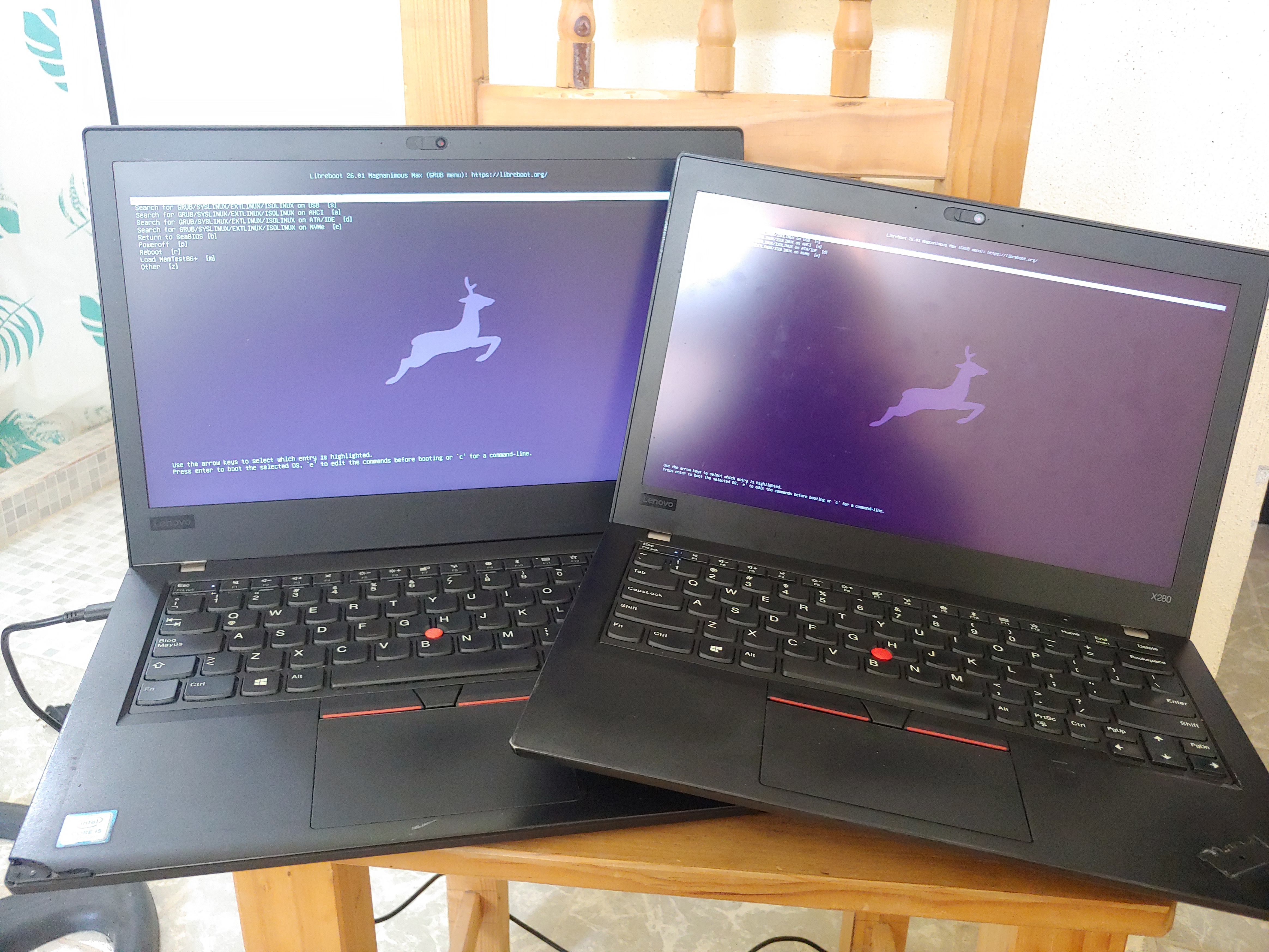 Thinkpad X280 & T480, both running libreboot