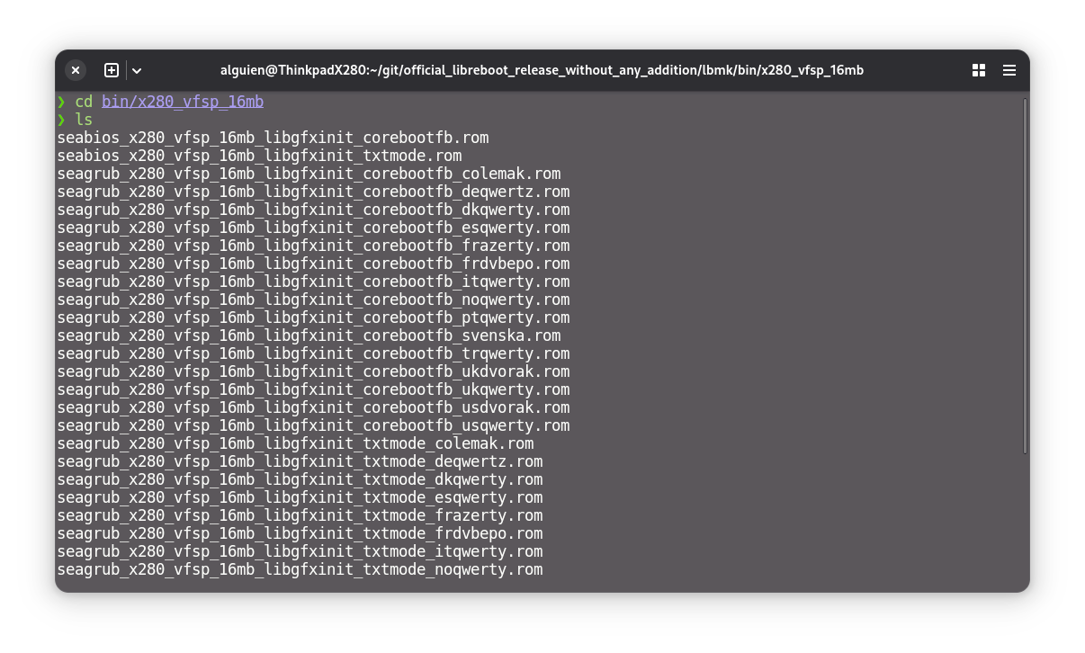 directory ls